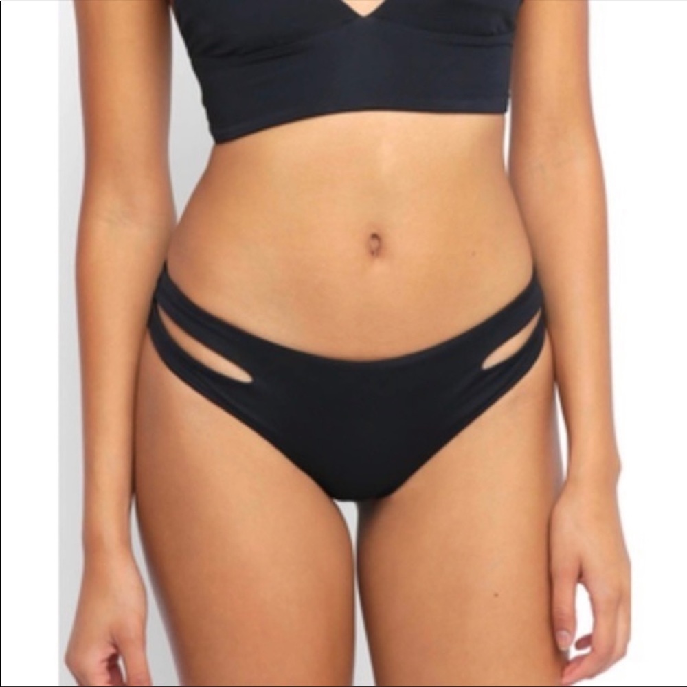 L*space black bikini bottoms- size S